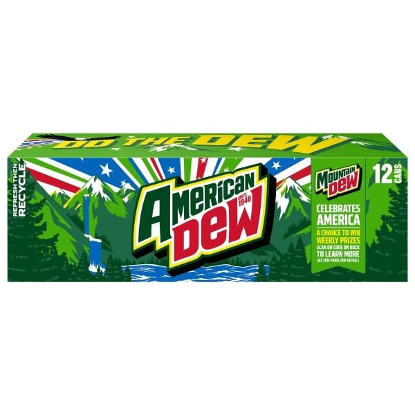 4 Mountain Dew Soda 12-Packs