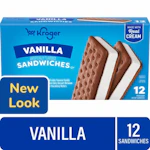 Kroger Ice Cream Sandwiches Box