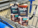Violife coffee creamer in Walmart shopping cart