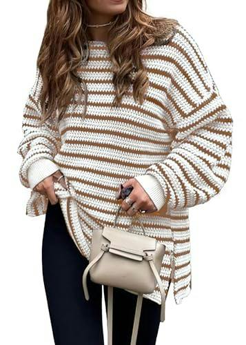 KIRUNDO Women's Striped Sweater