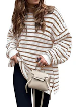 KIRUNDO Women's Striped Sweater