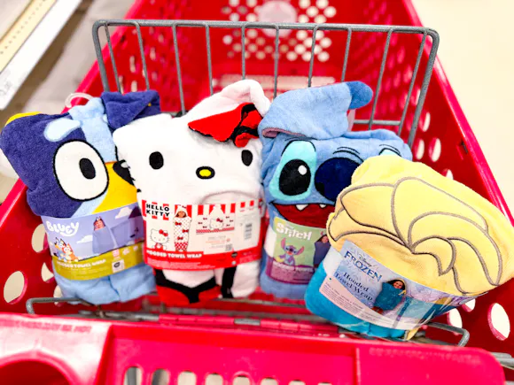 Hurry: Kids' Character Hooded Bath Towels Are Just $6.72 at Target
