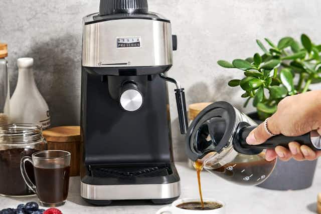 Bella Pro Series Steam Espresso Machine, $50 at Best Buy card image