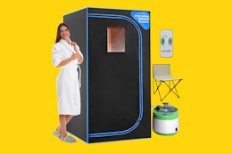 Portable Steam Sauna, Only $150 on Amazon card image