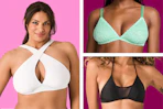 3 stock photos of Victoria's Secret Bras worn by models