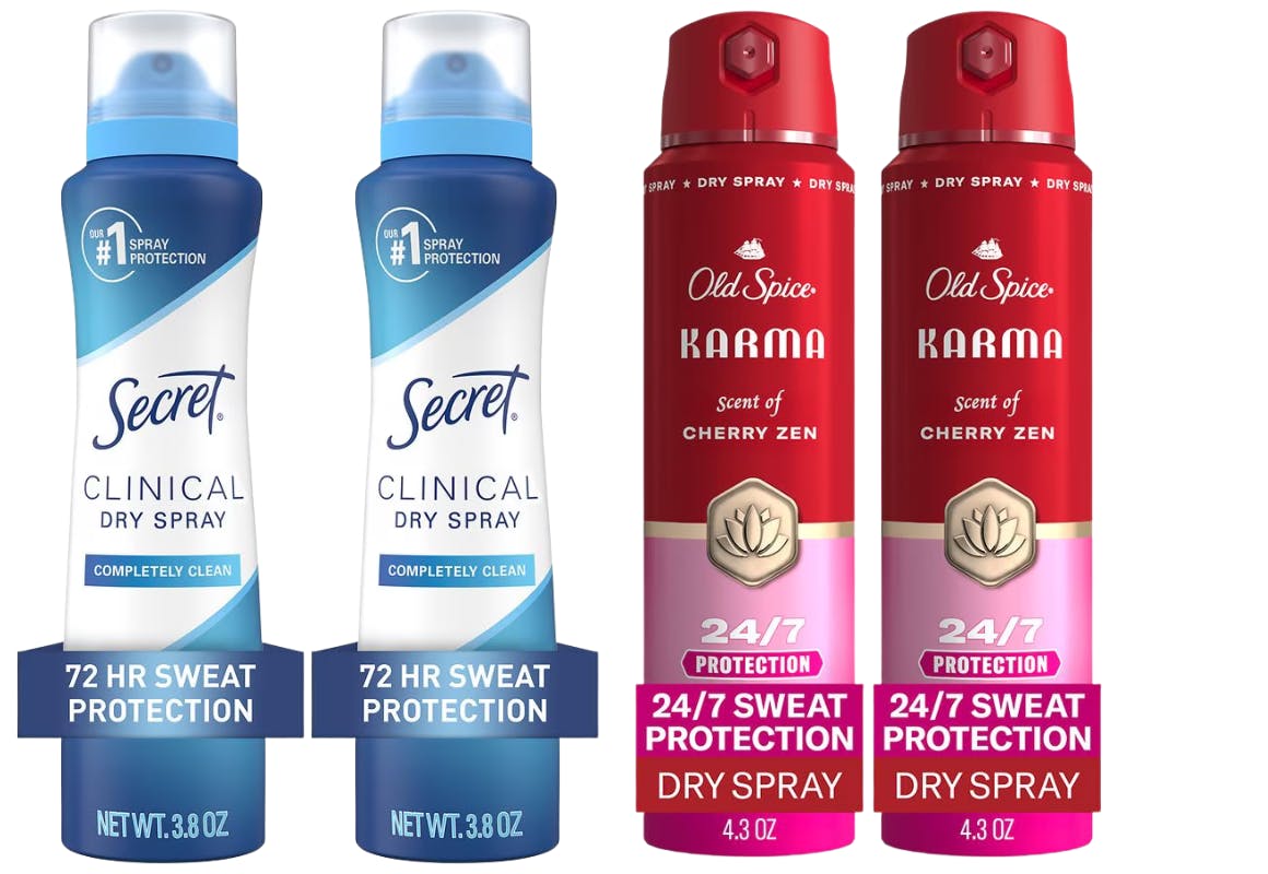 2 Old Spice + 2 Secret