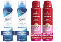 2 Old Spice + 2 Secret