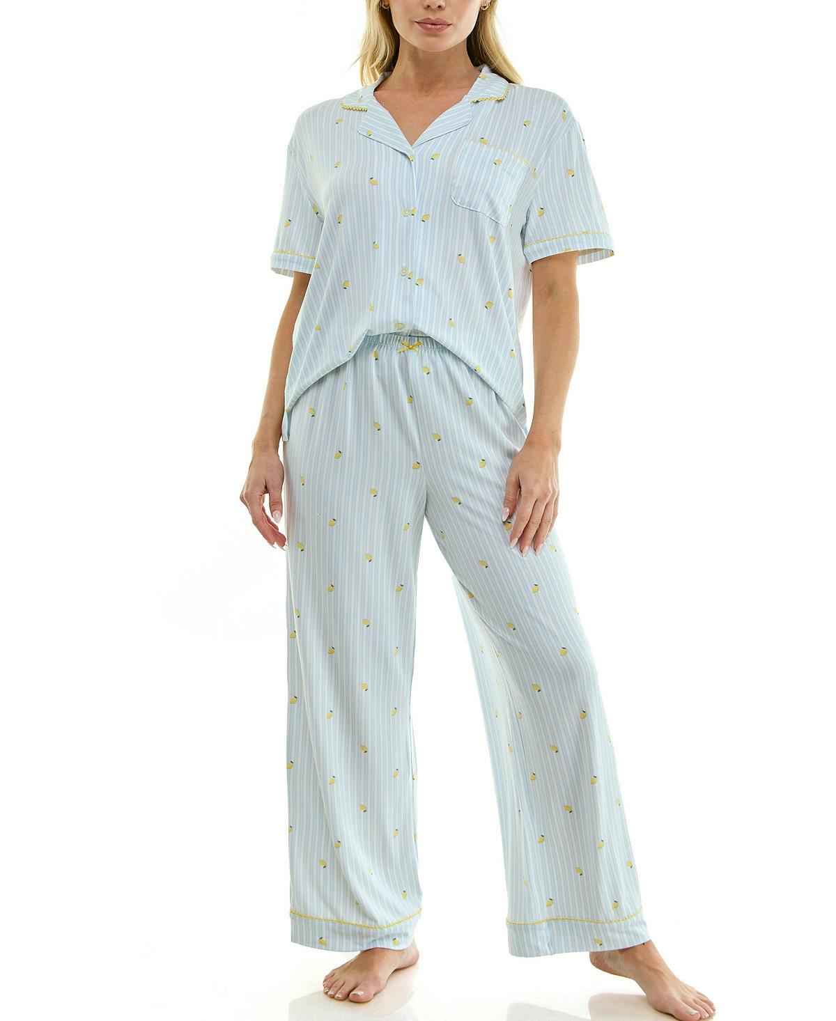 Women's Notch Collared Pajama Set