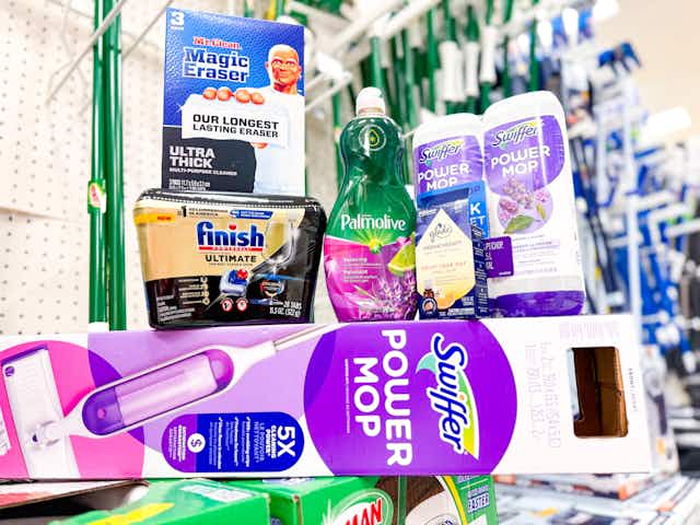 Save 57% on Household Essentials at Target: Swiffer, Finish, Glade, and More card image