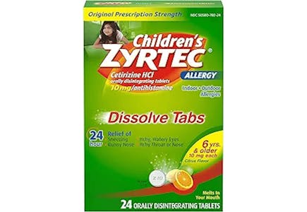 Zyrtec Children's Allergy Tablets