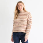 Womens Mock Neck Pullover Sweater