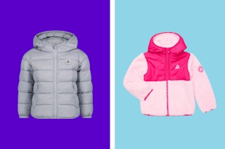 reebok toddler puffer coat and toddler fleece jacket