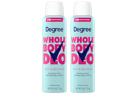 2 Degree Whole Body Dry Sprays