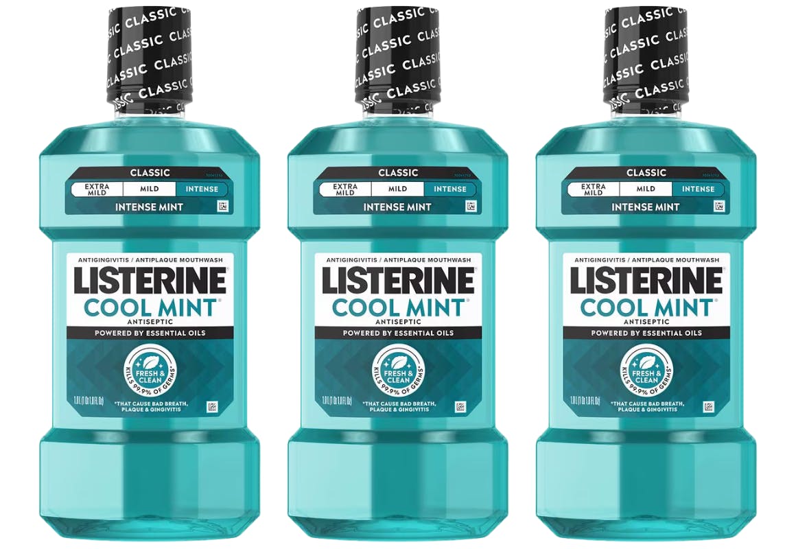 3 Listerine Cool Mint Mouthwashes