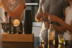 a group by a cocktail shaker set