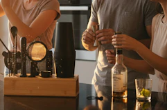 a group by a cocktail shaker set