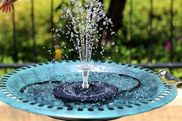 Solar Fountain Pump, Now $10.99 on Amazon card image