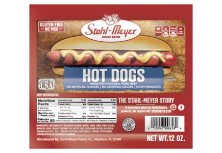 2 Stahl-Meyer Hot Dog Packs