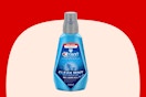 bottle of Crest Pro health mouthwash on KCL template