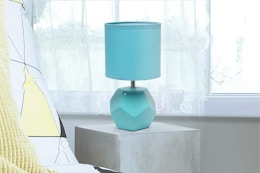 Amazon's Choice: Geometric Table Lamp, Just $9.82 on Amazon card image