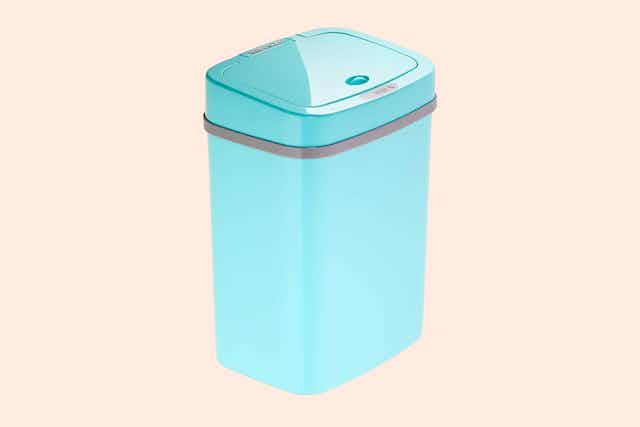 Automatic Motion-Sensor Trash Can, Just $17.98 on Amazon card image