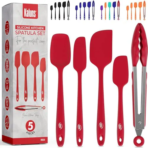 Silicone Spatula and Tong Set