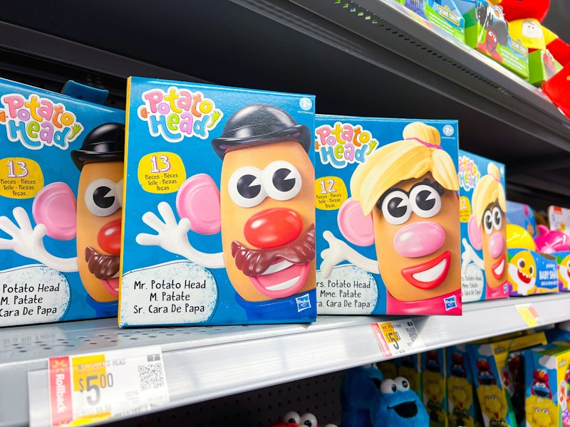 mr. and mrs. potato head on walmart shelf