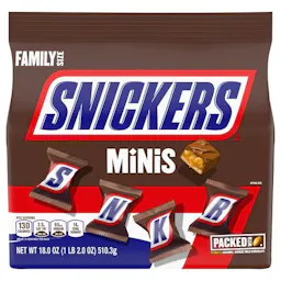 2 Snickers Minis Candy Bags