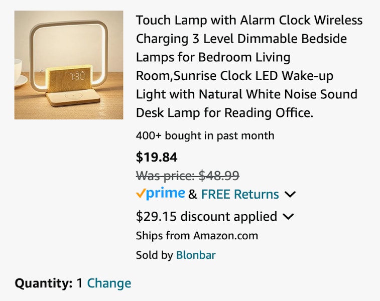Amazon Sunrise Clock Wireless Charger 2024 2