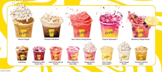 A sample of the CosMcs beverage menu.