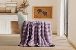 The Home Depot plush throw blanket