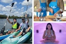 groupon experiences, kayaking, cooking, and float spa