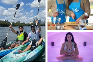 groupon experiences, kayaking, cooking, and float spa
