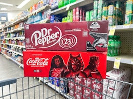 Coca-Cola and Dr Pepper Soda 12-Packs: Buy 2 Get 2 Free at Walgreens card image