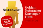 world market golden nutcracker scavenger hunt november 1-26 2025