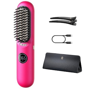 Portable Hair Straightener Brush