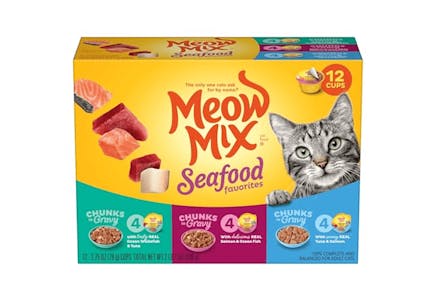 Meow Mix Wet Cat Food 12-Pack