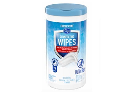 2 Kroger Disinfecting Wipes Tubs