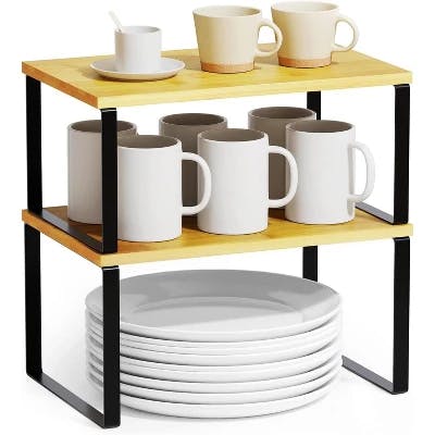 Kitchen Cabinet Shelf Racks 2-Pack