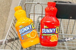 sunnyd juice in shopping cart