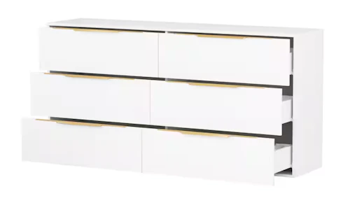 6-Drawer Wood Dresser