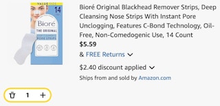 biore blackhead strips