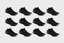 a pack of black no-show socks