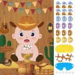Pin the Pacifier on the Cowboy Game