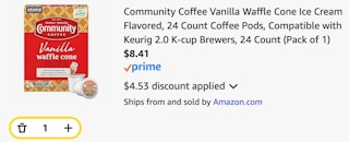 Community Coffee Vanilla Waffle Cone