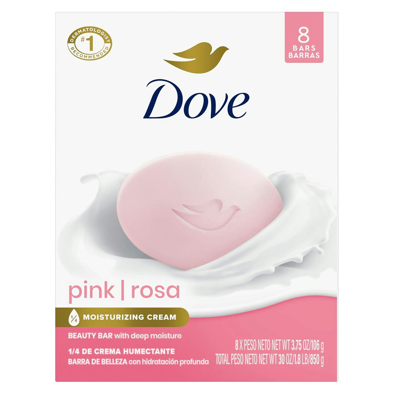 Dove Beauty Bar Soap 8-Pack 