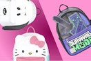 Snoopy, Hello Kitty, Minecraft mini backpacks