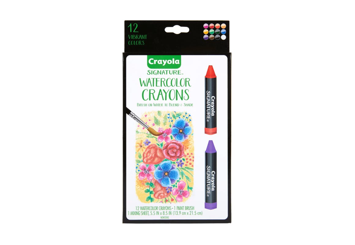 Crayola Signature Watercolor Crayons and Brush