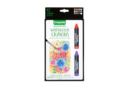 Crayola Signature Watercolor Crayons and Brush