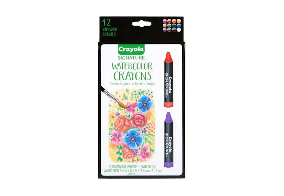 Crayola Signature Watercolor Crayons and Brush